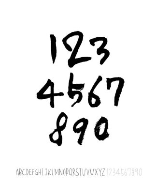 vektör yazı tipleri / el yazısı kaligrafi 