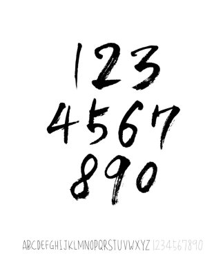 vektör yazı tipleri / el yazısı kaligrafi 