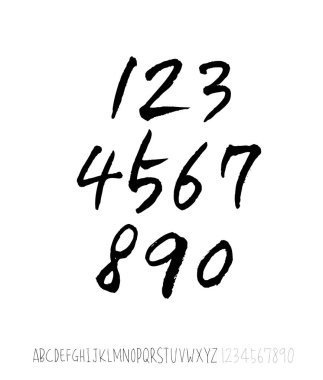 vektör yazı tipleri / el yazısı kaligrafi 