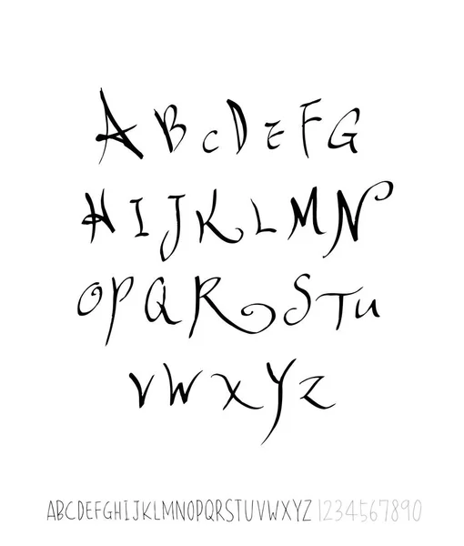 ベクトルフォント 手書き文字 — ストックベクタ