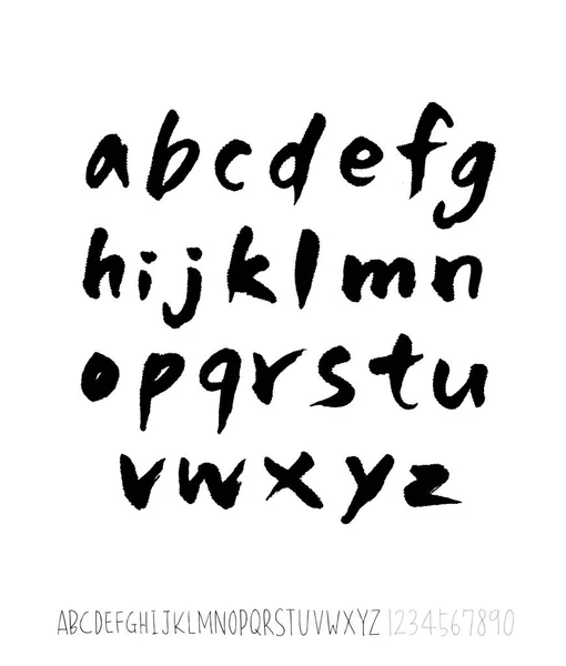 Vectorlettertypen Handgeschreven Kalligrafie — Stockvector