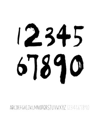 vektör yazı tipleri / el yazısı kaligrafi 