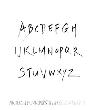 vektör yazı tipleri / el yazısı kaligrafi 