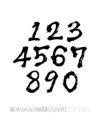 vektör yazı tipleri / el yazısı kaligrafi 