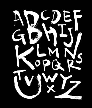 vektör yazı tipleri / el yazısı kaligrafi