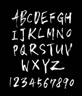 vektör yazı tipleri / el yazısı kaligrafi