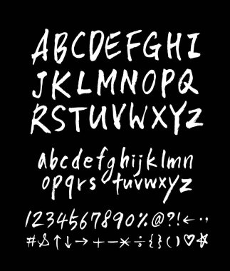 vektör yazı tipleri / el yazısı kaligrafi