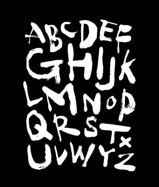 vektör yazı tipleri / el yazısı kaligrafi