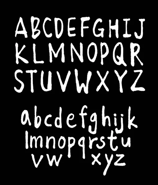 Vectorlettertypen Handgeschreven Kalligrafie — Stockvector