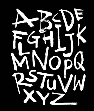 vektör yazı tipleri / el yazısı kaligrafi