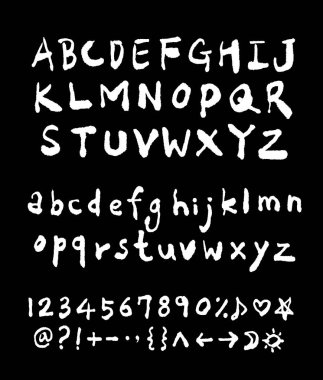 vektör yazı tipleri / el yazısı kaligrafi