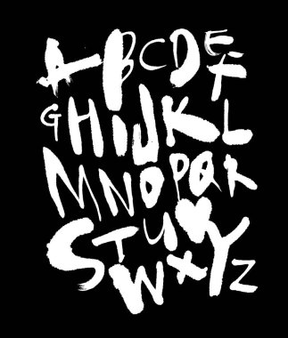 vektör yazı tipleri / el yazısı kaligrafi