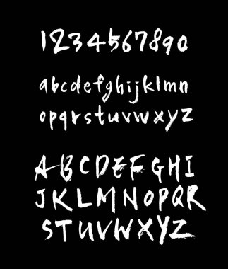 vektör yazı tipleri / el yazısı kaligrafi