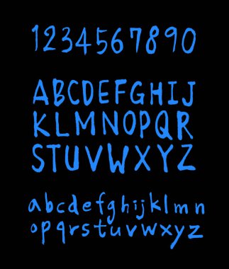 vektör yazı tipleri / el yazısı kaligrafi