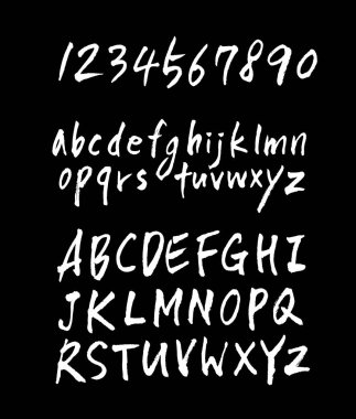 vektör yazı tipleri / el yazısı kaligrafi