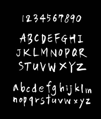 vektör yazı tipleri / el yazısı kaligrafi