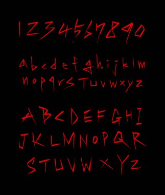 vektör yazı tipleri / el yazısı kaligrafi