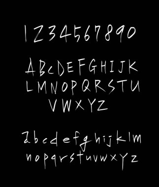 vektör yazı tipleri / el yazısı kaligrafi