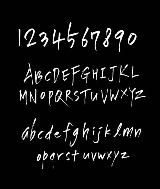 vektör yazı tipleri / el yazısı kaligrafi