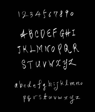 vektör yazı tipleri / el yazısı kaligrafi