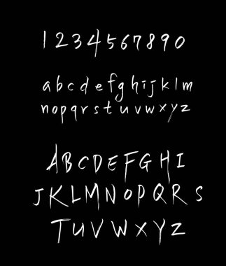 vektör yazı tipleri / el yazısı kaligrafi