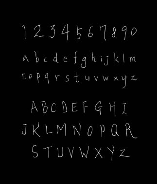 vektör yazı tipleri / el yazısı kaligrafi