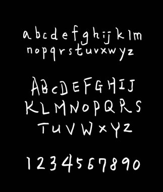 vektör yazı tipleri / el yazısı kaligrafi