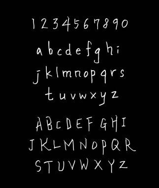 vektör yazı tipleri / el yazısı kaligrafi