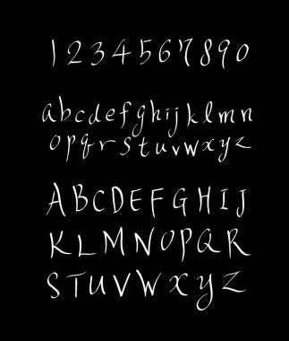 vektör yazı tipleri / el yazısı kaligrafi