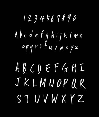 vektör yazı tipleri / el yazısı kaligrafi