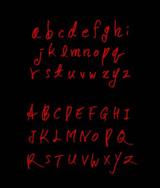 vektör yazı tipleri / el yazısı kaligrafi