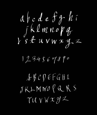 vektör yazı tipleri / el yazısı kaligrafi