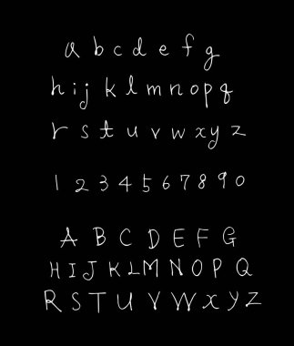 vektör yazı tipleri / el yazısı kaligrafi