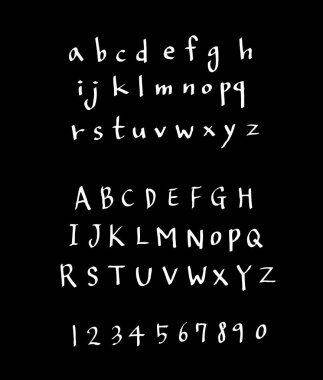 vektör yazı tipleri / el yazısı kaligrafi