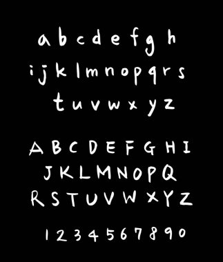 vektör yazı tipleri / el yazısı kaligrafi