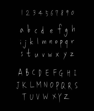 vektör yazı tipleri / el yazısı kaligrafi