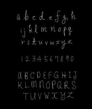 vektör yazı tipleri / el yazısı kaligrafi