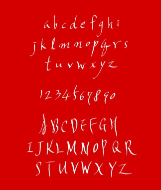 vektör yazı tipleri / el yazısı kaligrafi