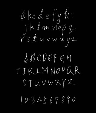 vektör yazı tipleri / el yazısı kaligrafi