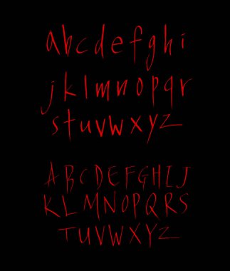 vektör yazı tipleri / el yazısı kaligrafi