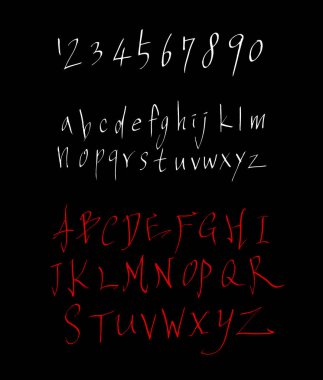 vektör yazı tipleri / el yazısı kaligrafi