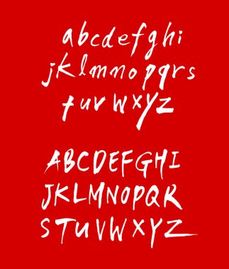 vektör yazı tipleri / el yazısı kaligrafi 