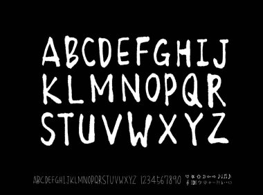 vektör yazı tipleri / el yazısı kaligrafi 