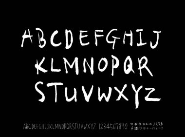 vektör yazı tipleri / el yazısı kaligrafi 