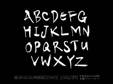 vektör yazı tipleri / el yazısı kaligrafi 