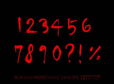 vektör yazı tipleri / el yazısı kaligrafi 