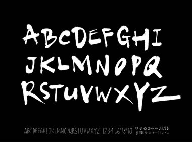 vektör yazı tipleri / el yazısı kaligrafi 