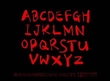 vektör yazı tipleri / el yazısı kaligrafi 