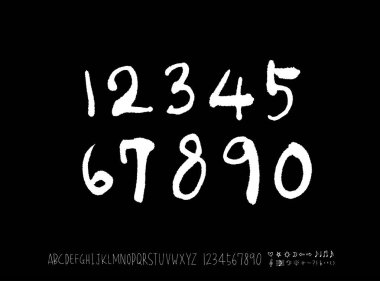 vektör yazı tipleri / el yazısı kaligrafi 