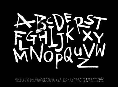 vektör yazı tipleri / el yazısı kaligrafi 